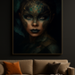 Hdc Modern Mystic Fantasy Woman Canvas Painting Dark Enchanted Wall Art Crystal Painting Home Decor Crystal Wall Painting