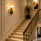 HDC Luxury Crystal Glass Wall Light for Bedroom, Living Room