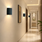 HDC Luxury Ribbed Resin Wall Light for Living Room, Bedroom, Staircase, Hallway