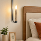 HDC Luxury Marble & Wood Candle Style Wall Light