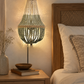 HDC Luxury Wooden Beaded Decorative Wall Light for Bedroom, Living Room