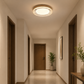 HDC Modern Wood Finish Round LED Ceiling Light