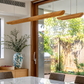 HDC Modern Wooden Linear LED Chandelier for Dining Area