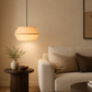 HDC Modern Handwoven Jute Pendant Light with Gold Finish