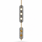 HDC Modern Charcoal Grey LED Chandelier for Living Room