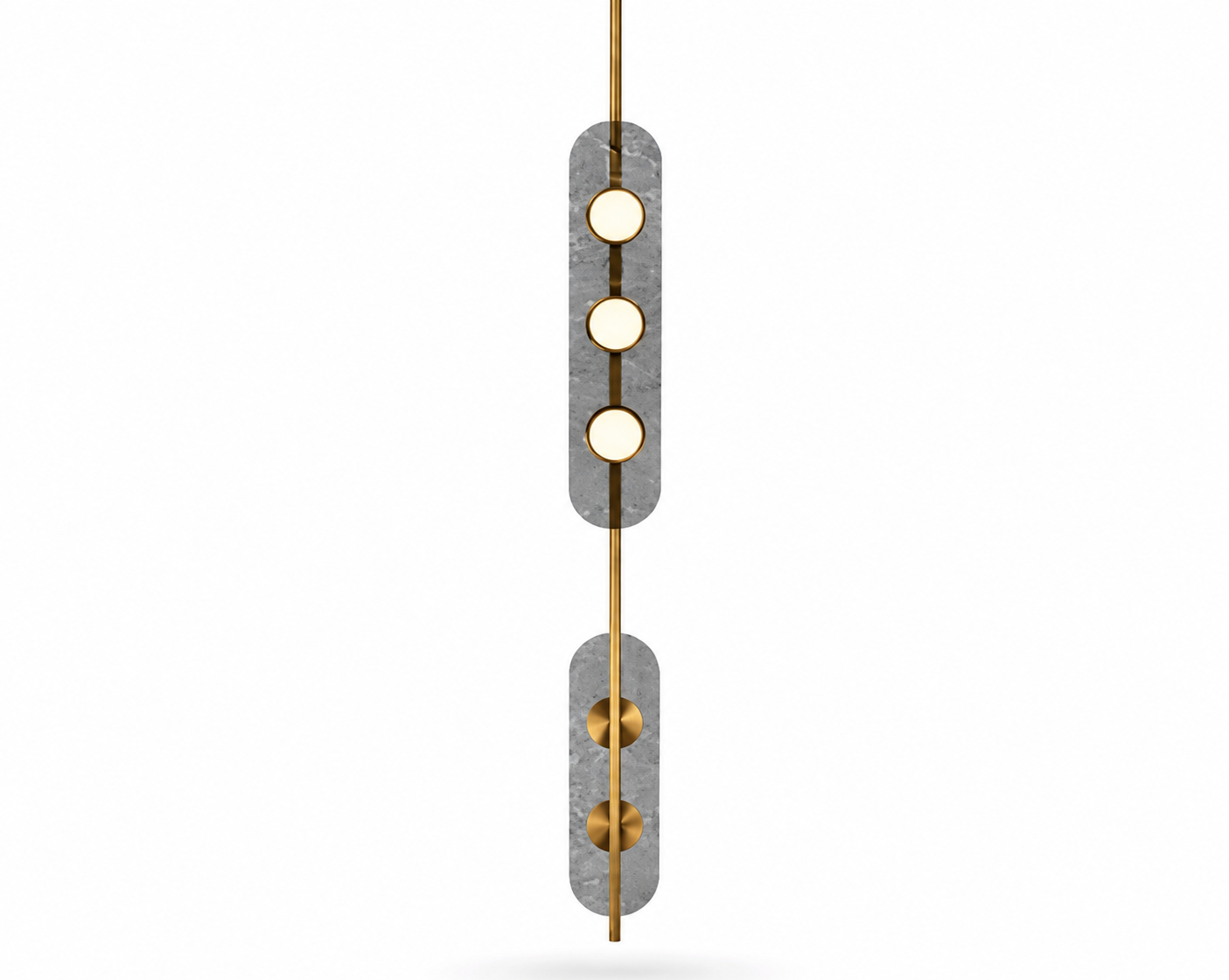 HDC Modern Charcoal Grey LED Chandelier for Living Room