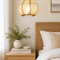 HDC Modern Woven Rattan Globe Pendant Light