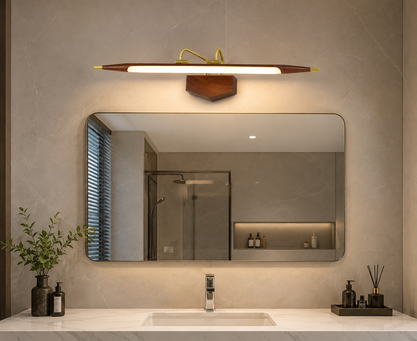 HDC Luxury LED Mirror Light for Washroom, Vanity Area