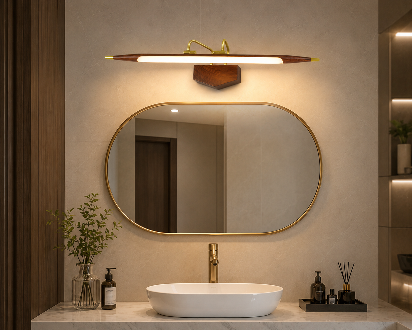 HDC Luxury LED Mirror Light for Washroom, Vanity Area