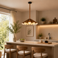 HDC Modern Brown/ Grey Designer Multi-Shade Pendant Light for Dining Room