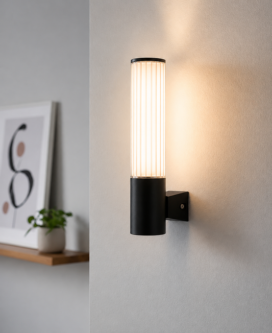 HDC Modern Ribbed LED Wall Light for Bedroom, Living Room