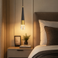 HDC Luxury Black & Gold Cone Pendant Light for Bedroom, Living Room