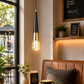 HDC Luxury Black & Gold Cone Pendant Light for Bedroom, Living Room
