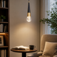 HDC Luxury Black & Gold Cone Pendant Light for Bedroom, Living Room