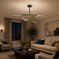 HDC Luxury Modern Geometric LED Chandelier for Bedroom, Living Room