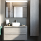 HDC 12W Modern Black Golden Body LED Wall Light Mirror Vanity Picture Lamp - Warm White