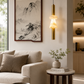HDC Modern Gold Glass Pendant Light for Bedroom, Living Room