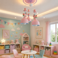 HDC Cute Unicorn Kids Ceiling Pendant Light for Kids Bedroom, Nursery, Playroom