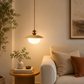 HDC Modern Nordic Dome Pendant Light for Bedroom, Living Room