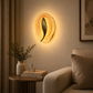 HDC Modern Gold/ Silver Resin Wall Light for Bedroom, Living Room