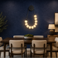 HDC Modern Black Globe Loop Wall Light for Bedroom, Living Room