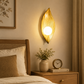 HDC Modern Leaf Design Resin Wall Light for Bedroom, Living Room