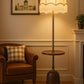 HDC Creative Ancient Style Floor Lamp Umbrella-Shaped Floor Lamp With Fringe