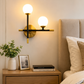 HDC Modern Dual Globe Wall Light for Bedroom, Living Room