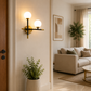 HDC Modern Dual Globe Wall Light for Bedroom, Living Room