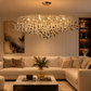 HDC Premium Handcrafted Crystal Ceiling Chandelier for Bedroom, Living Room