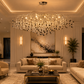 HDC Premium Handcrafted Crystal Ceiling Chandelier for Bedroom, Living Room