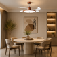 HDC Modern Retractable LED Ceiling Fan with Acrylic Blades for Bedroom, Living Room