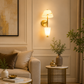 HDC Modern Dual-Shade Luxury Wall Light for Bedroom, Living Room
