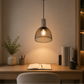 HDC Modern Industrial Terrazzo & Gold Mesh Pendant Light