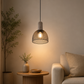 HDC Modern Industrial Terrazzo & Gold Mesh Pendant Light