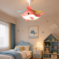 HDC Cute Whale Kids Ceiling Fan Light for Kids Bedroom, Nursery, Playroom