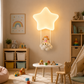 HDC Cute Star Kids LED Wall Light with Cloud Doll for Kids Bedroom, Nursery, Playroom