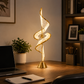 HDC Modern Crystal Spiral LED Table Lamp for Bedroom, Living Room, Office Desk