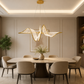 HDC Modern Wave Crystal Chandelier for Bedroom, Living Room