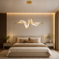 HDC Modern Wave Crystal Chandelier for Bedroom, Living Room