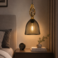 Ojaro Vintage Black Mesh Pendant Light for Bedroom, Living Room