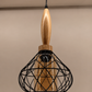 Ojaro Modern Wooden Cage Pendant Light for Bedroom, Living Room