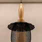 Ojaro Vintage Wooden Mesh Pendant Light for Bedroom, Living Room
