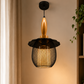 Ojaro Vintage Wooden Mesh Pendant Light for Bedroom, Living Room
