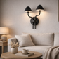 HDC Black 12 Watt Luxury Dual Arm Wall Light for Bedroom, Living Room