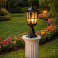 HDC Luxury Black/Coffee/Gold Outdoor Garden Gate Light for Garden Pillars