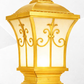 HDC Luxury Coffee/Black/Gold Outdoor Gate Pillar Light