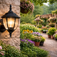 HDC Luxury Classic Black/Gold/Coffee Outdoor Wall Lantern for Balconies, Garden