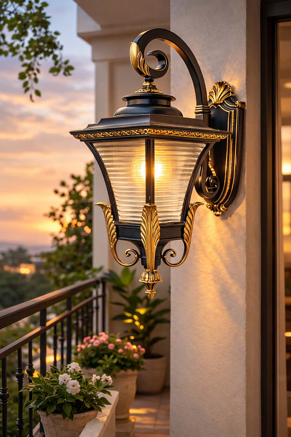 Luxury Vintage Outdoor Wall Lantern for Balconies