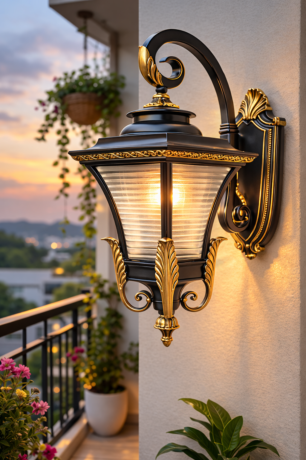 Luxury Vintage Outdoor Wall Lantern for Balconies